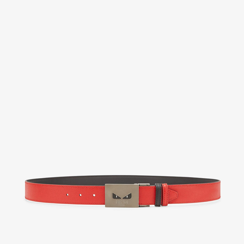 Black and red reversible belt 1