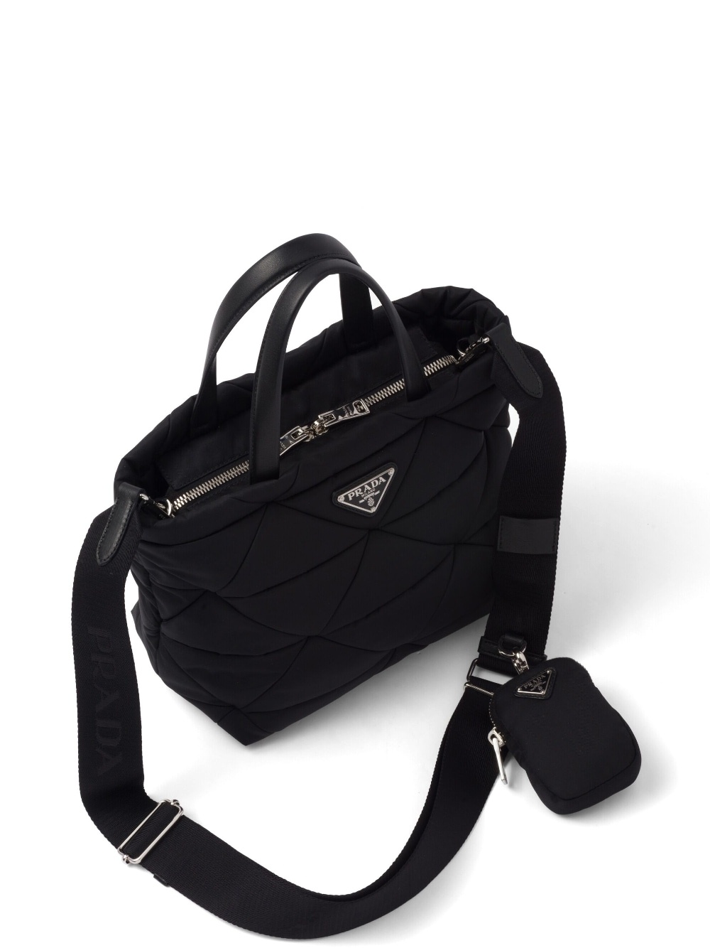 Padded Re-Nylon tote bag - 6