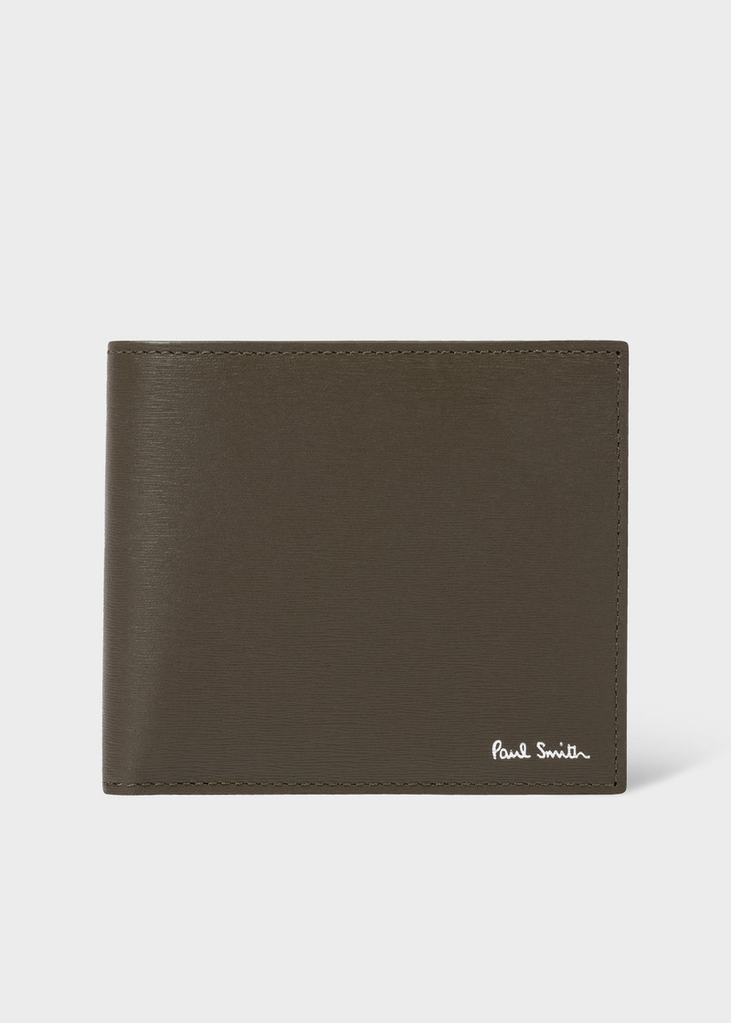 Dark Khaki Billfold and Coin Wallet 1