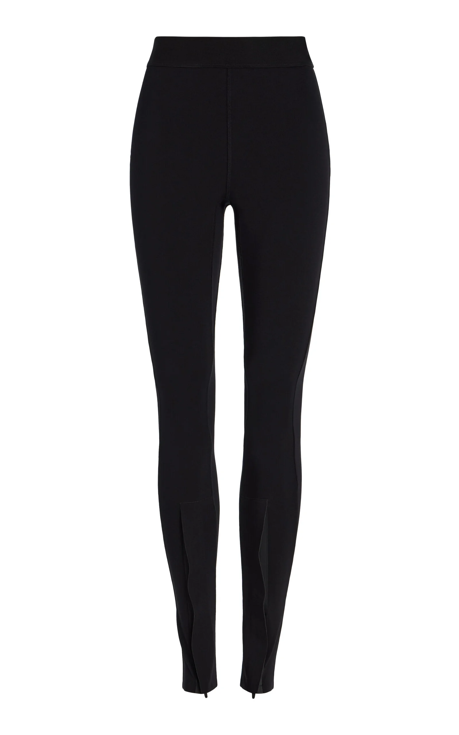 Opaque Front Zip Legging black - 1