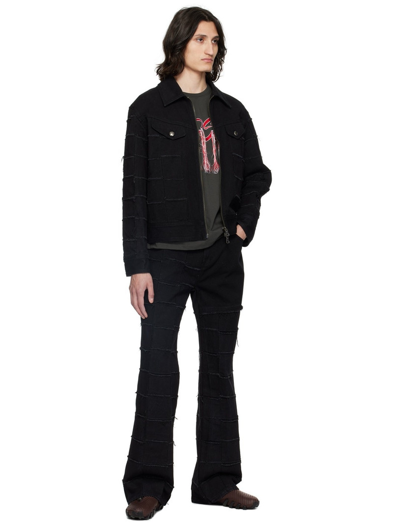 Andersson Bell Black New Patchwork Denim Jacket outlook