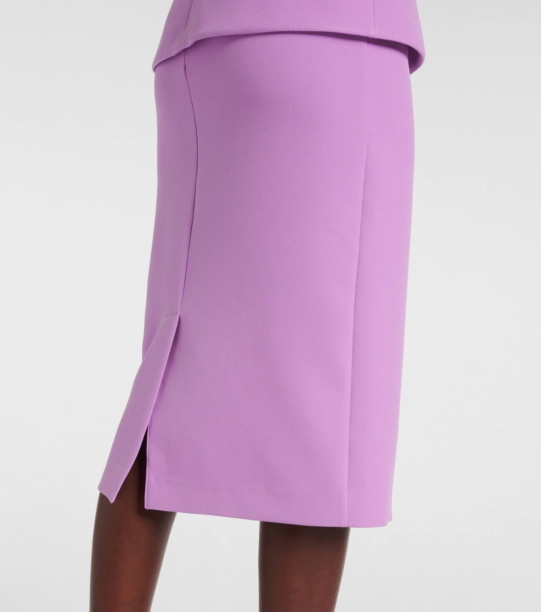 Loura draped peplum crêpe midi dress - 6