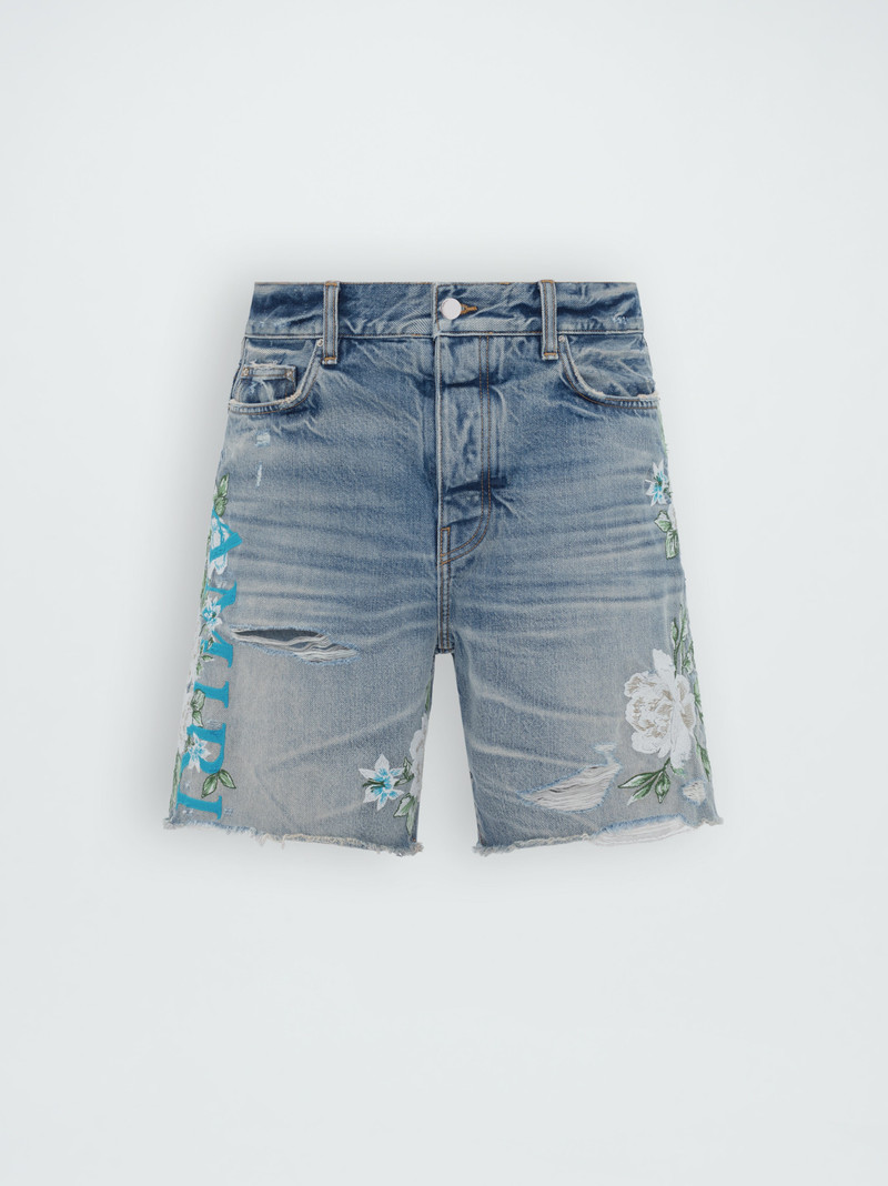 EMBROIDERED FLORAL LOGO SHORT 1