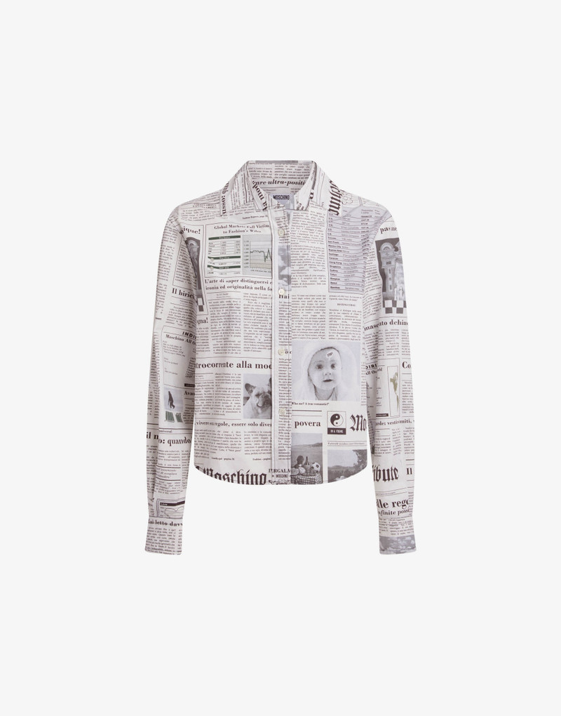PRINTED COTTON POPLIN SHIRT 4