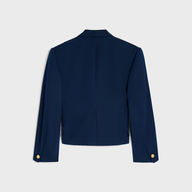 CELINE colonne blazer IN DIAGONAL WOOL outlook