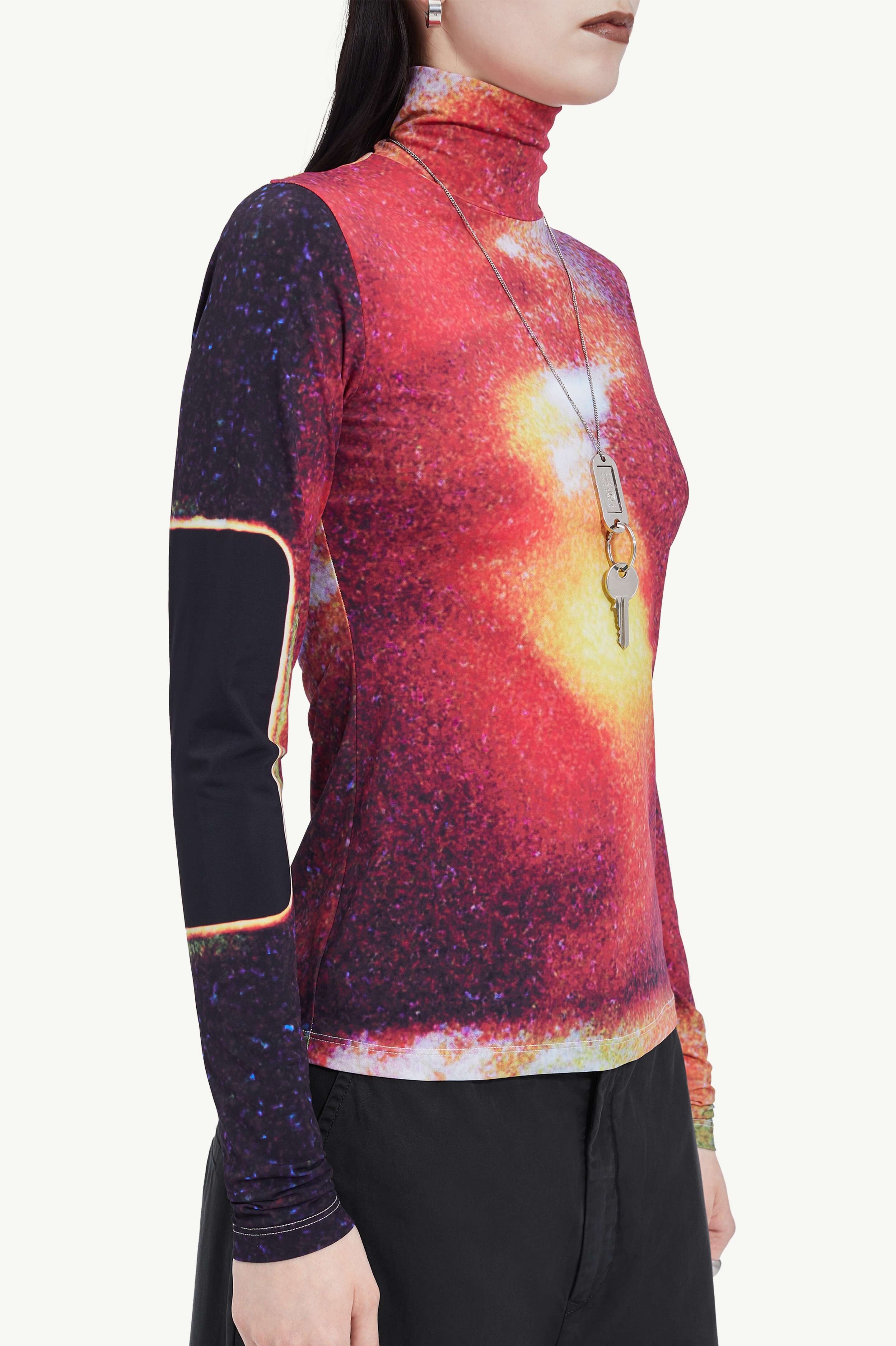 Print turtleneck - 5
