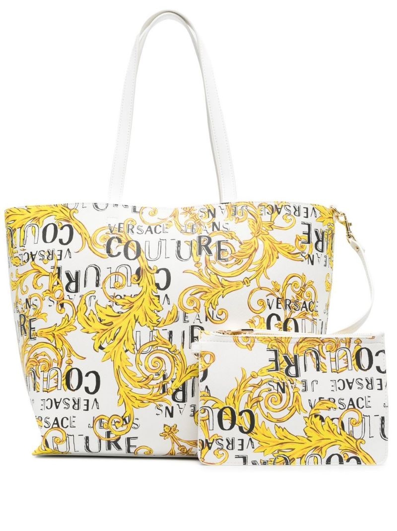 Couture-print tote bag - 1