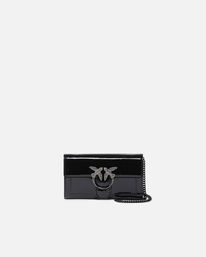 PATENT BIRD BUCKLE WALLET WITH SHOULDER STRAP 1