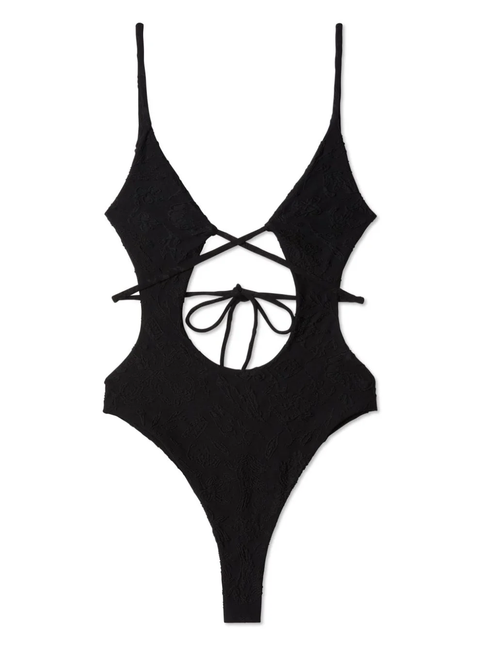 Tattoo jacquard swimsuit - 1