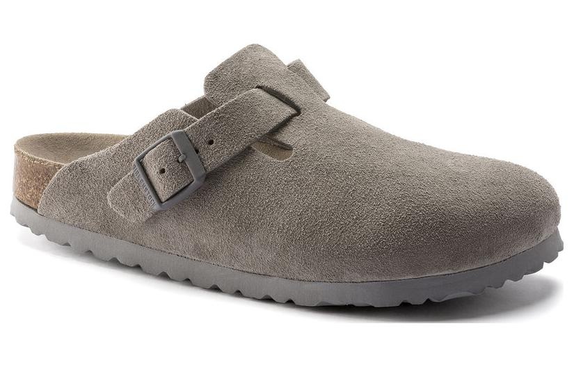 Birkenstock Boston Soft Footbed Suede Leather 'Stone Coin' 1020526 - 2