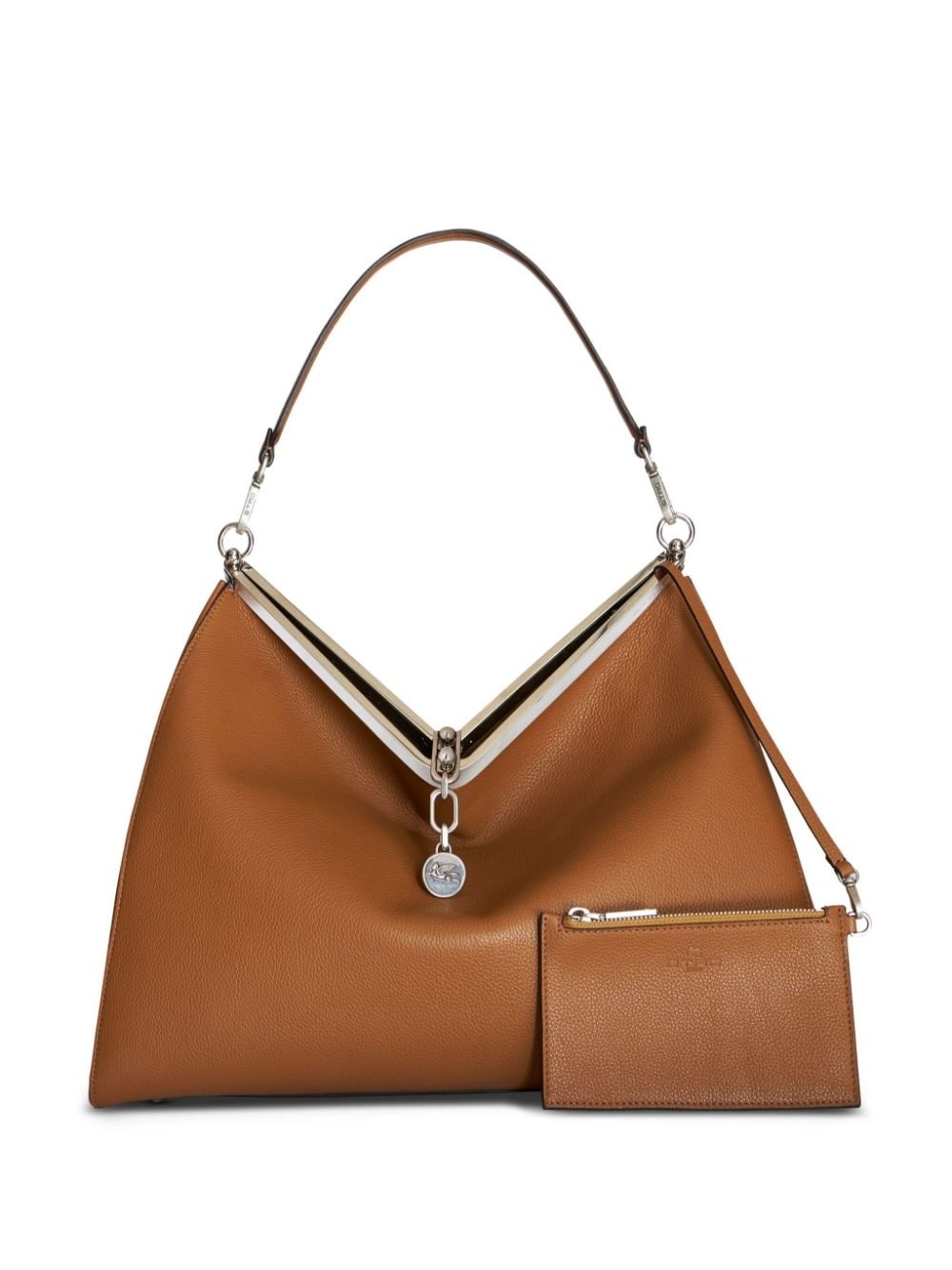 Vela leather shoulder bag - 4