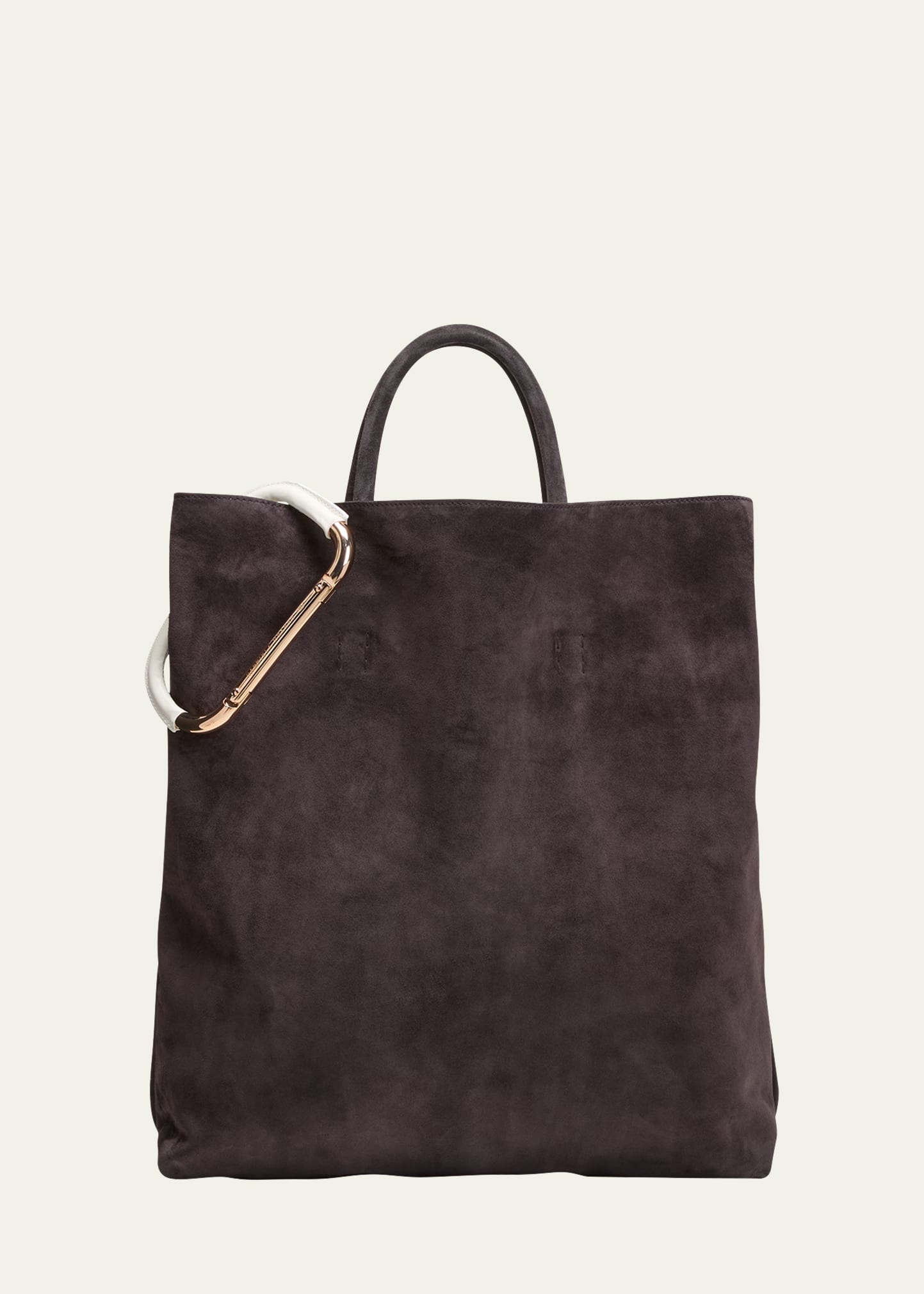 Eileen North-South Suede Tote Bag - 1