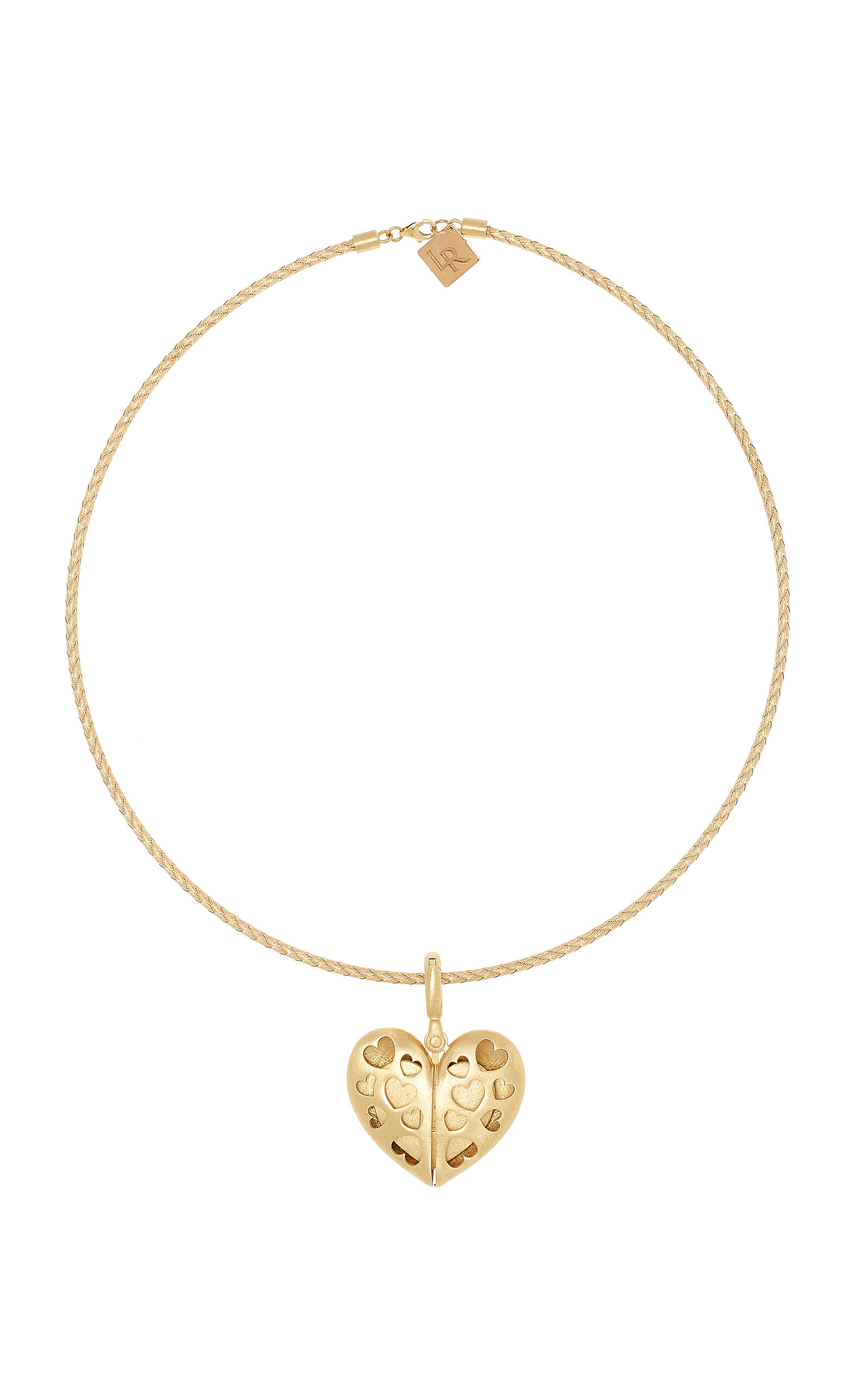 Paulette 14K Yellow Gold Open Heart Pendant gold - 7