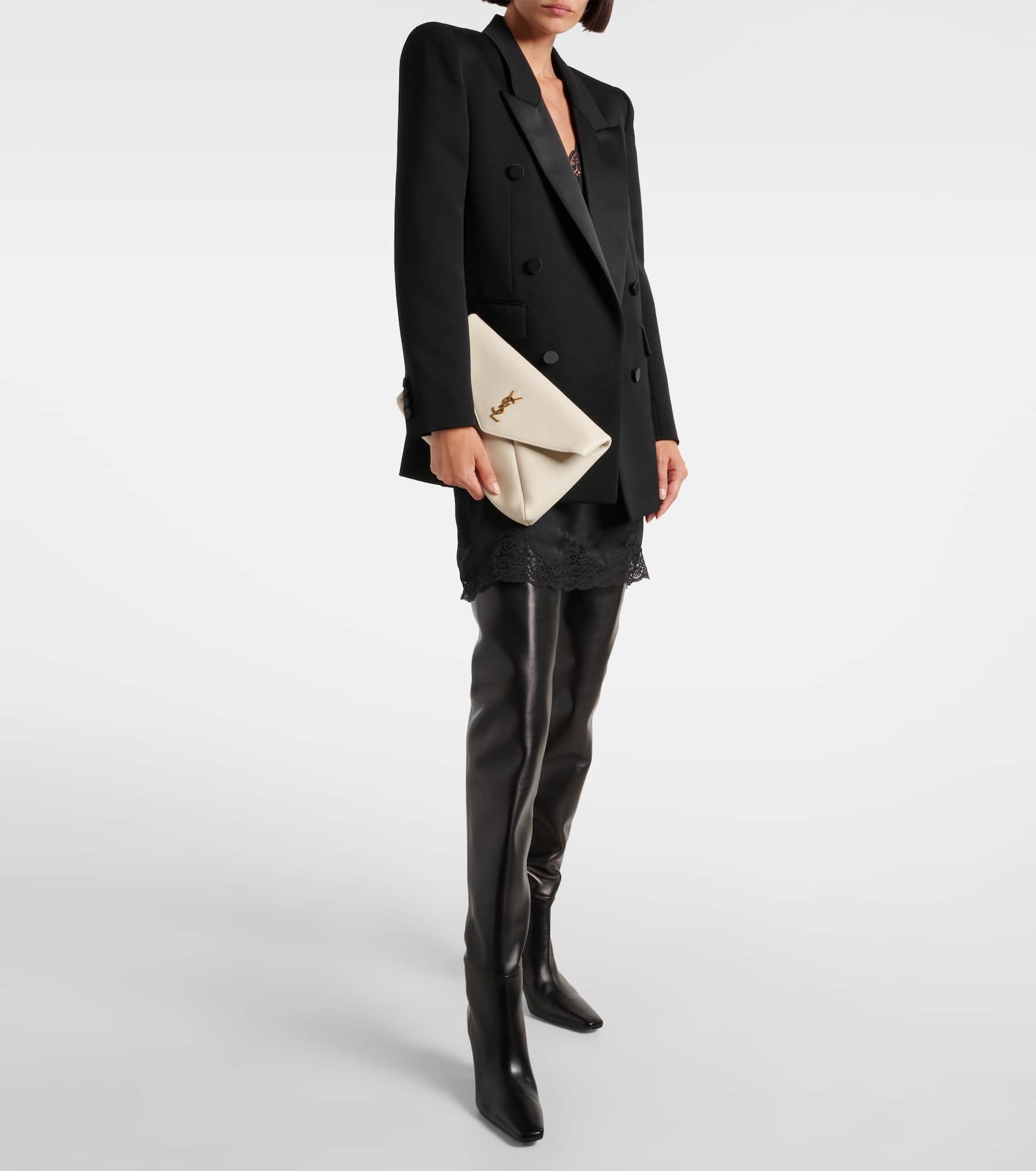 Cassandre Large leather clutch - 5