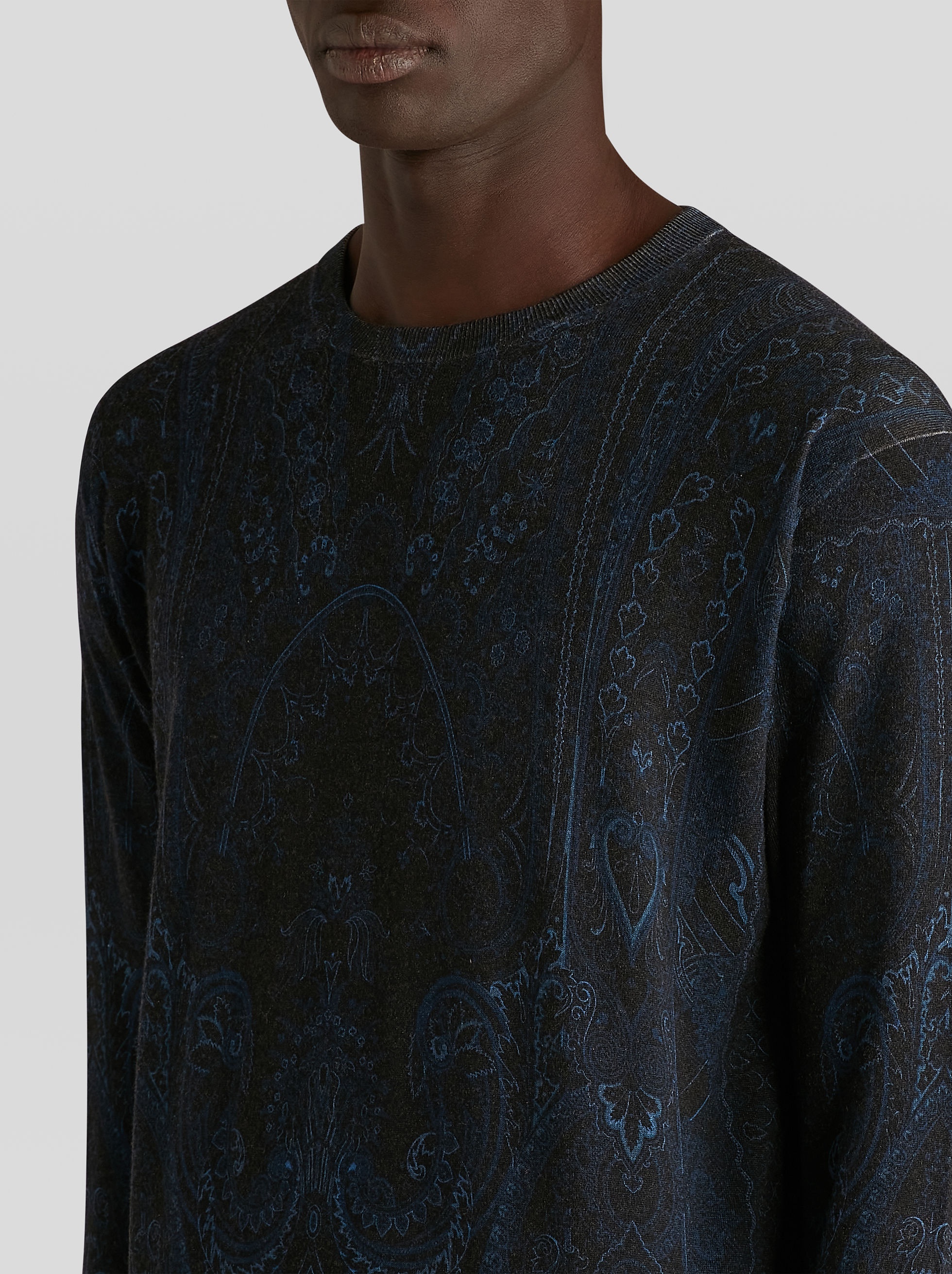 SILK AND CASHMERE PAISLEY JUMPER - 3