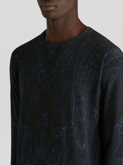 Etro SILK AND CASHMERE PAISLEY JUMPER outlook