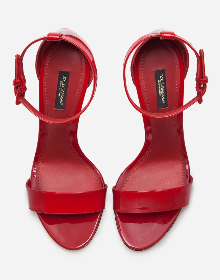 Patent leather sandals with DG heel - 4