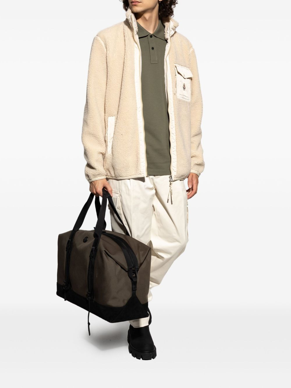 patch-pocket fleece sweater - 2