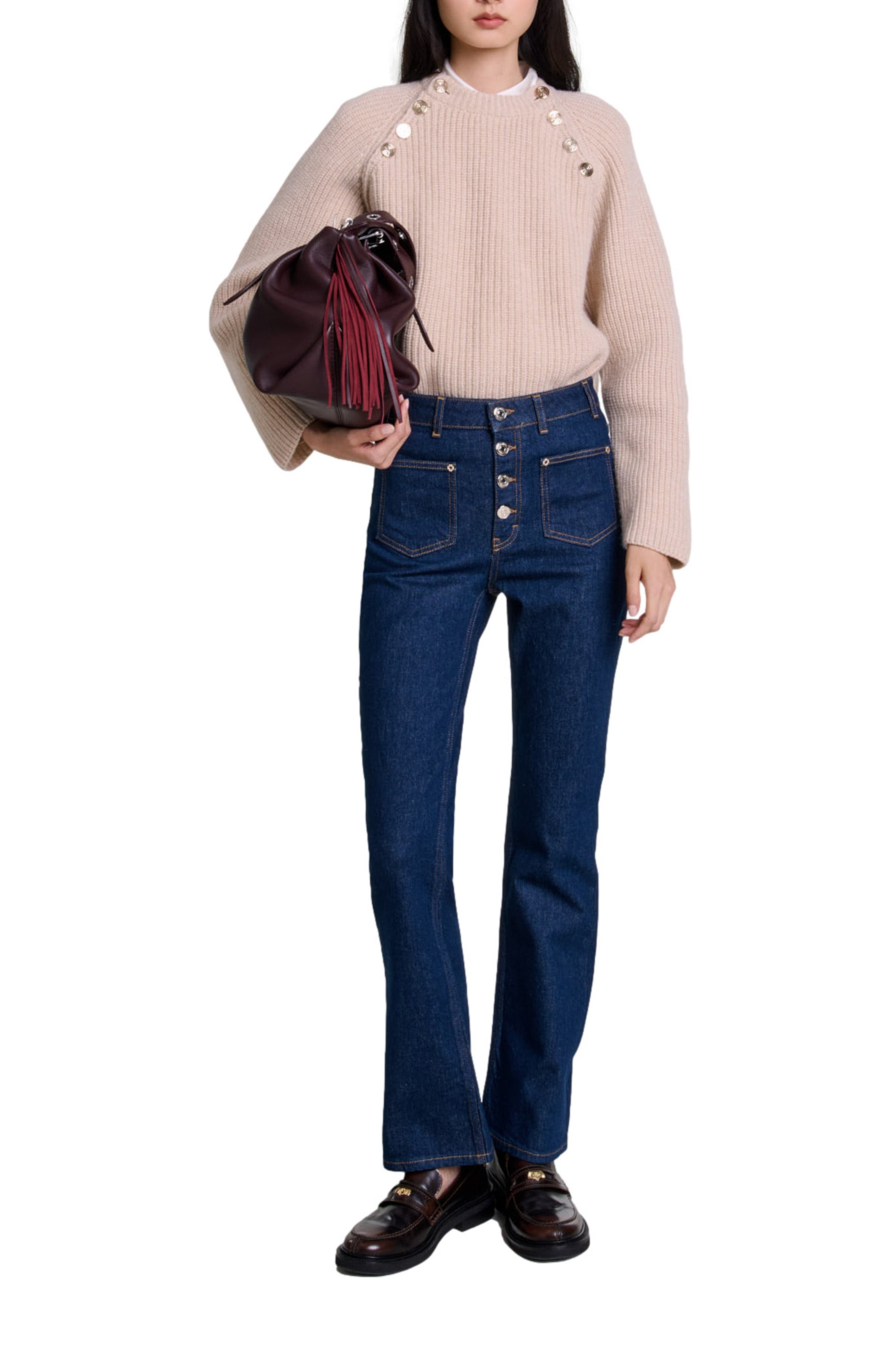 maje Denim jeans with pockets in Dark Blue at Nordstrom - 8