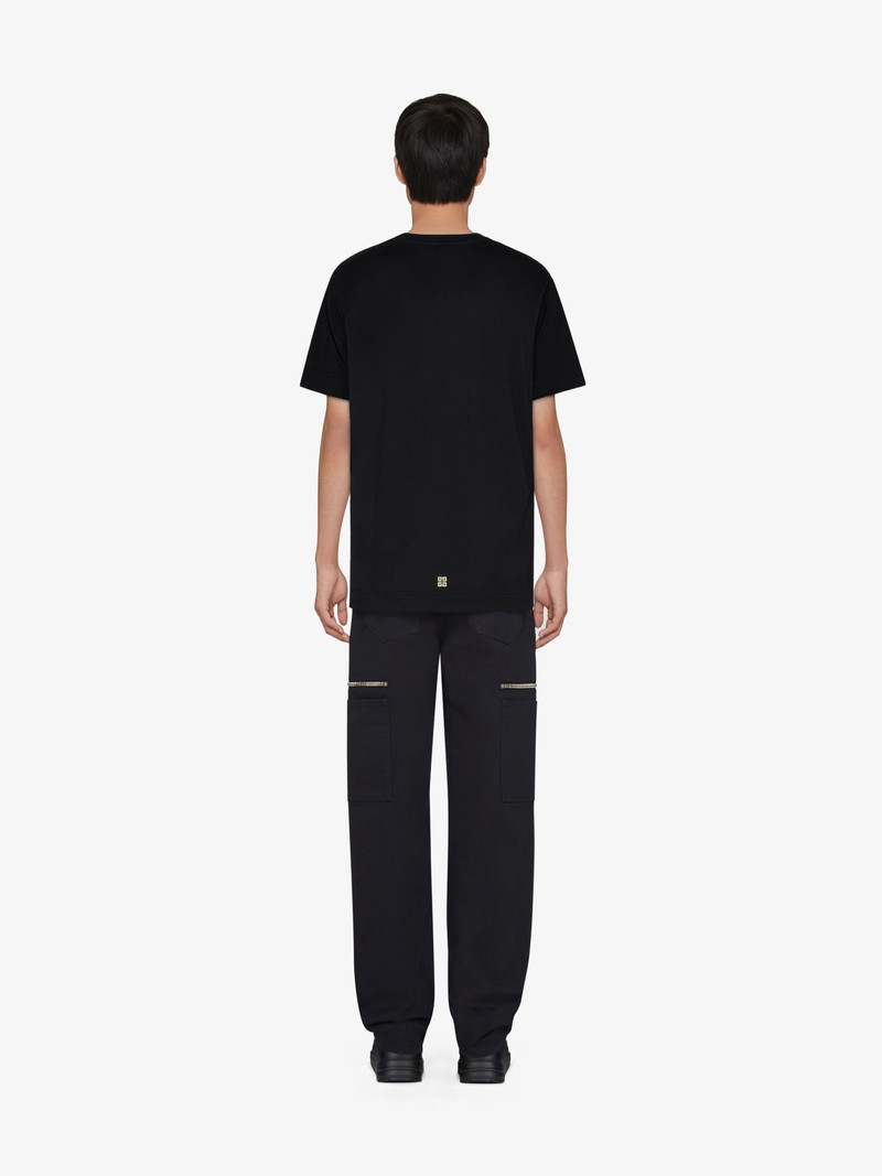 OVERSIZED T-SHIRT IN COTTON WITH GIVENCHY CIRCLE PRINT 4