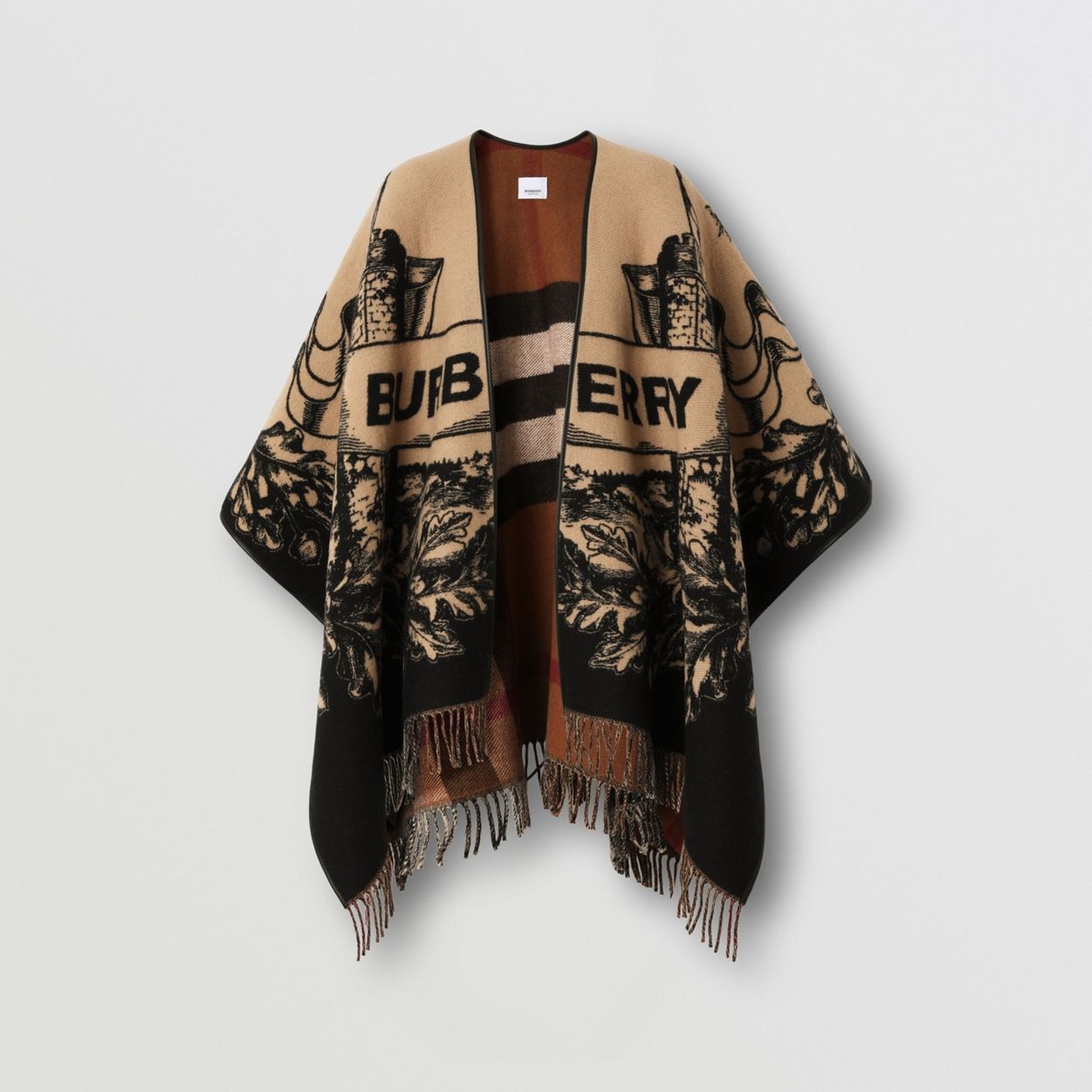 【関税&送料込】Burberry Juniper Cotton Cape BURBERRY Wool, cashmere and silk-blend cape | NET-A-PORTER