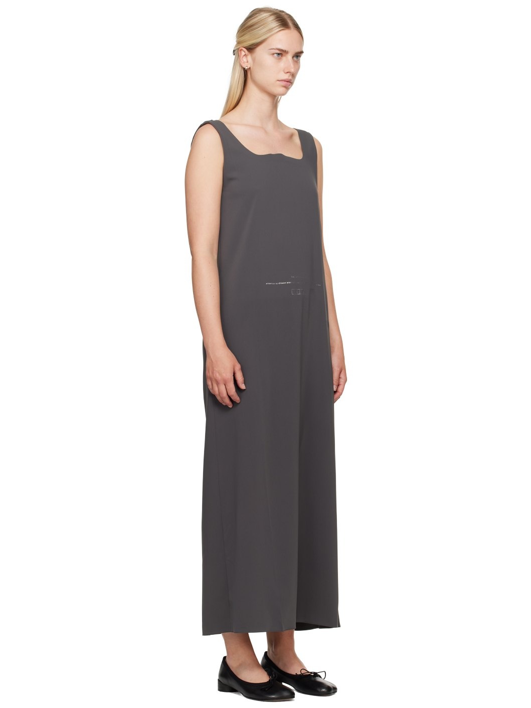 Gray Fluid Maxi Dress - 2