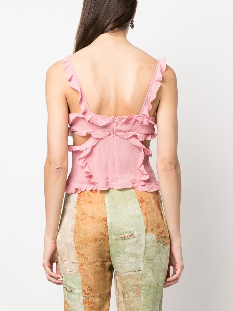 ruffled tank top - 4