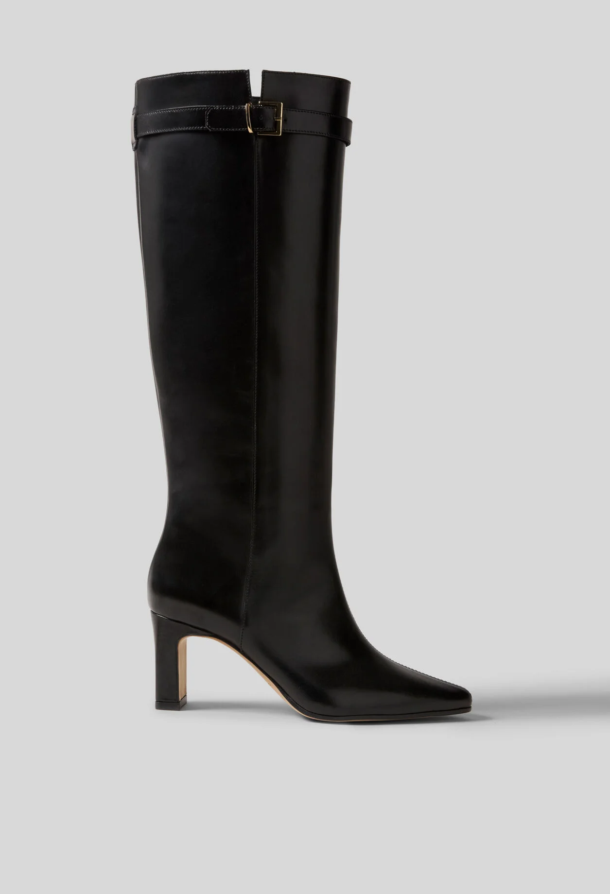 HIGH SMOOTH WAXED LEATHER BOOTS - 1