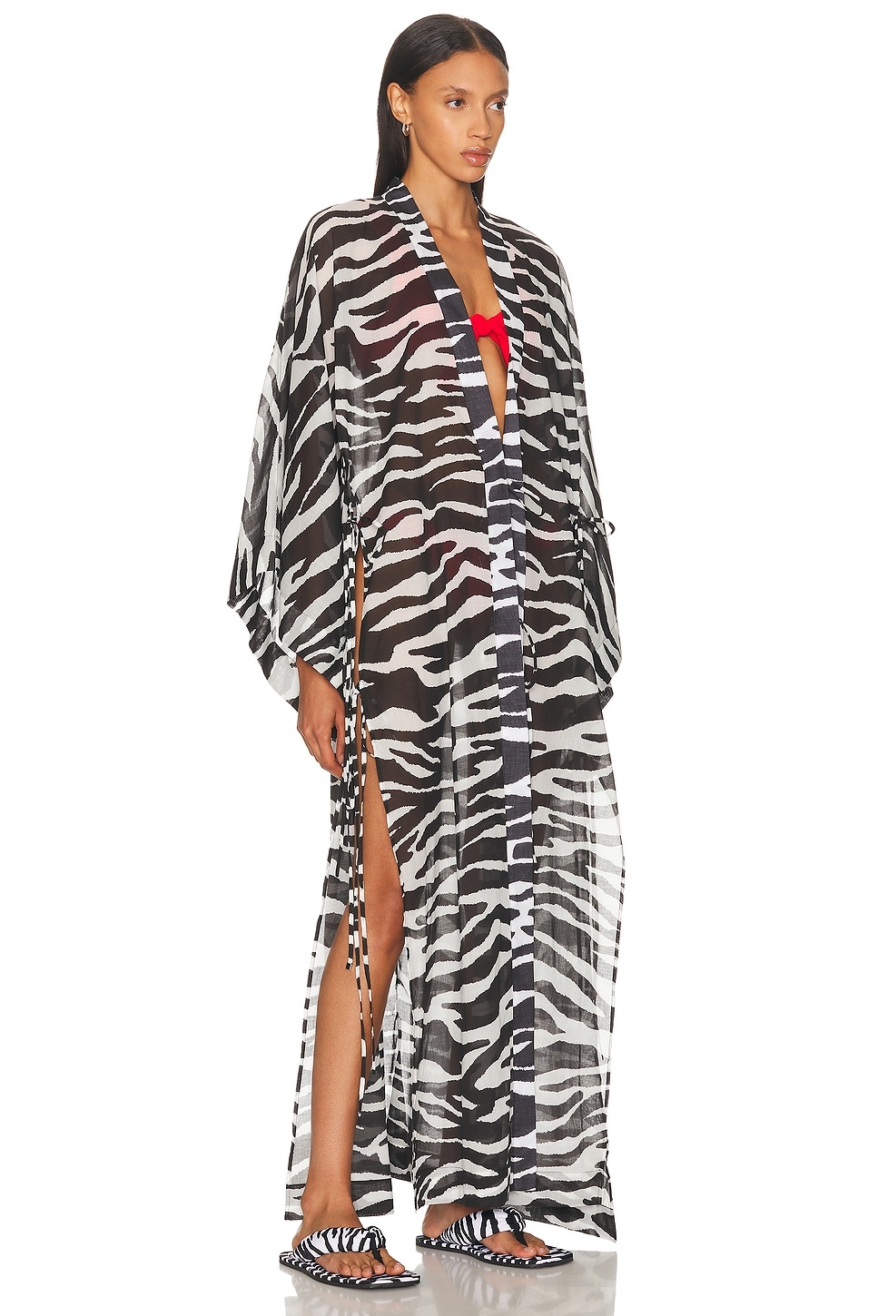 Zebra Printed Caftan - 2