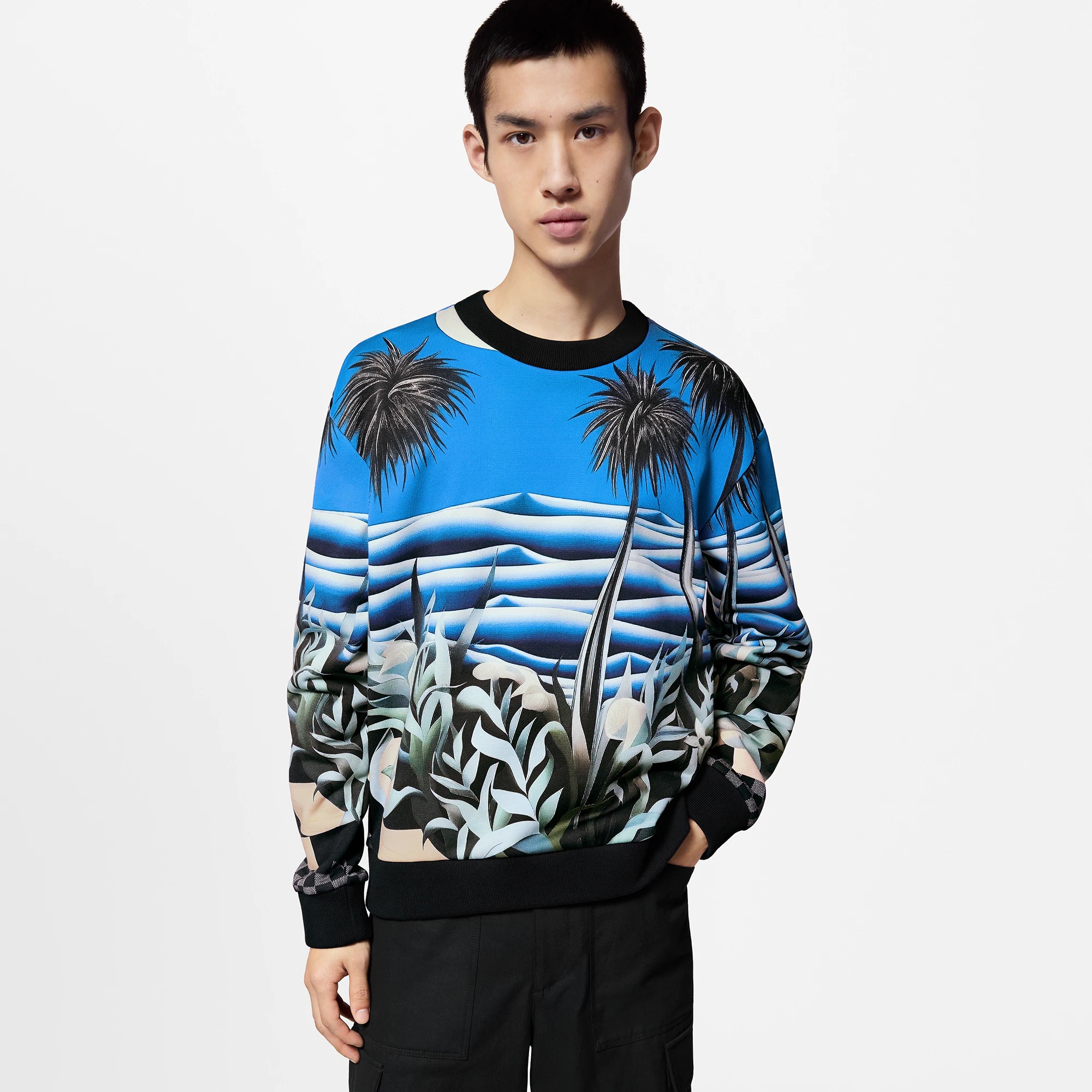 Printed Technical Cotton Sweatshirt - 2
