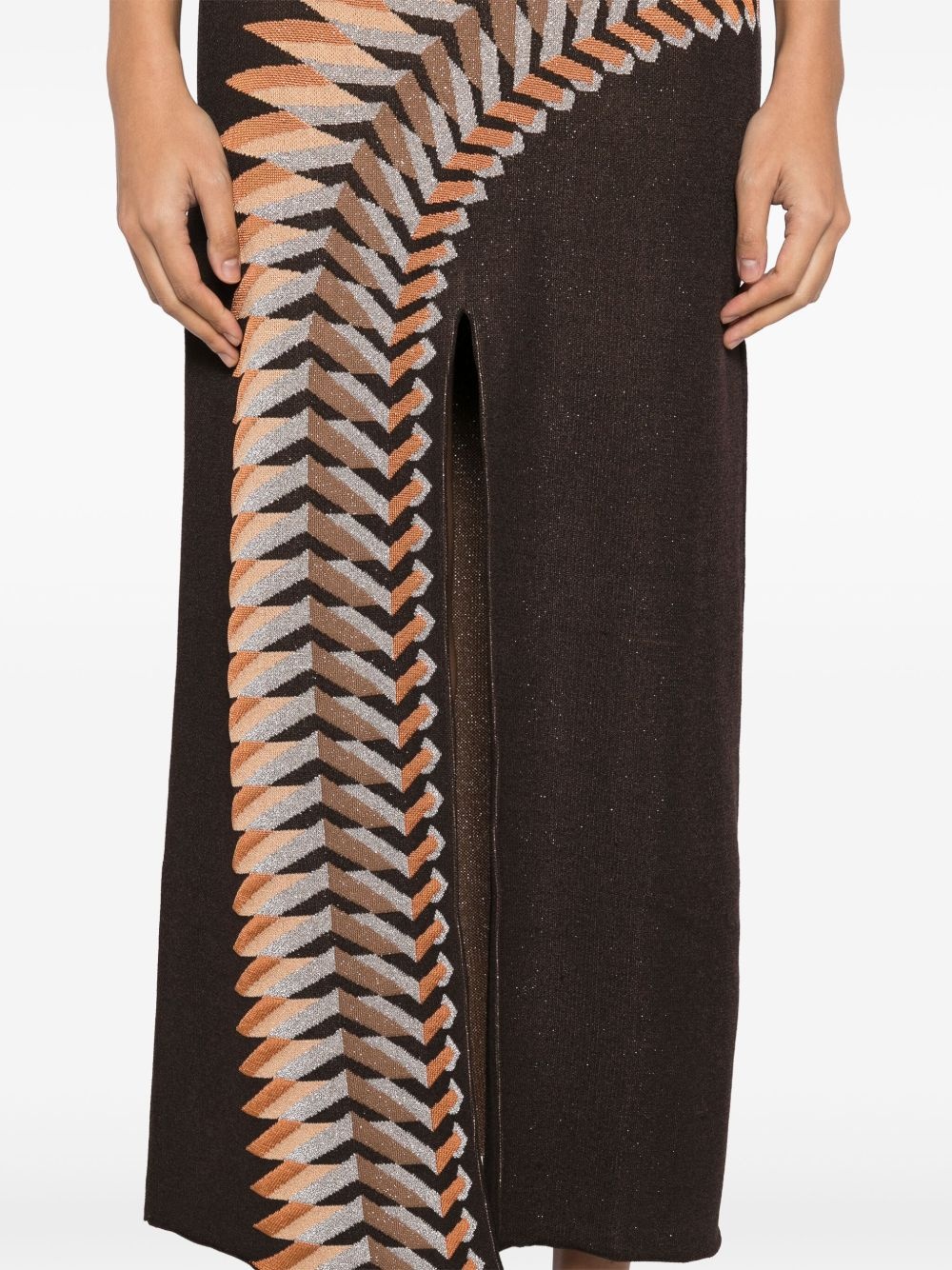 graphic print maxi dress - 4