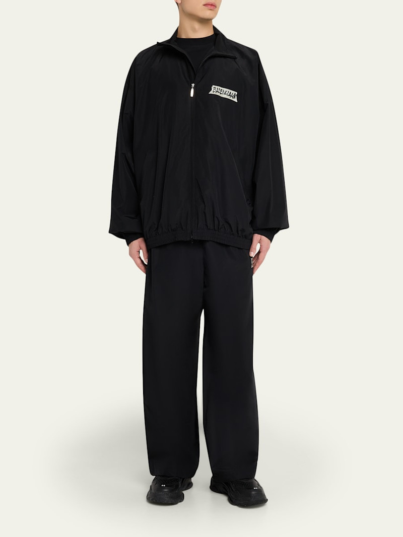 BALENCIAGA Men's Masking Tape Track Jacket outlook