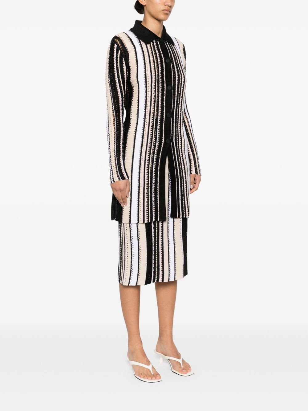 striped coat - 3