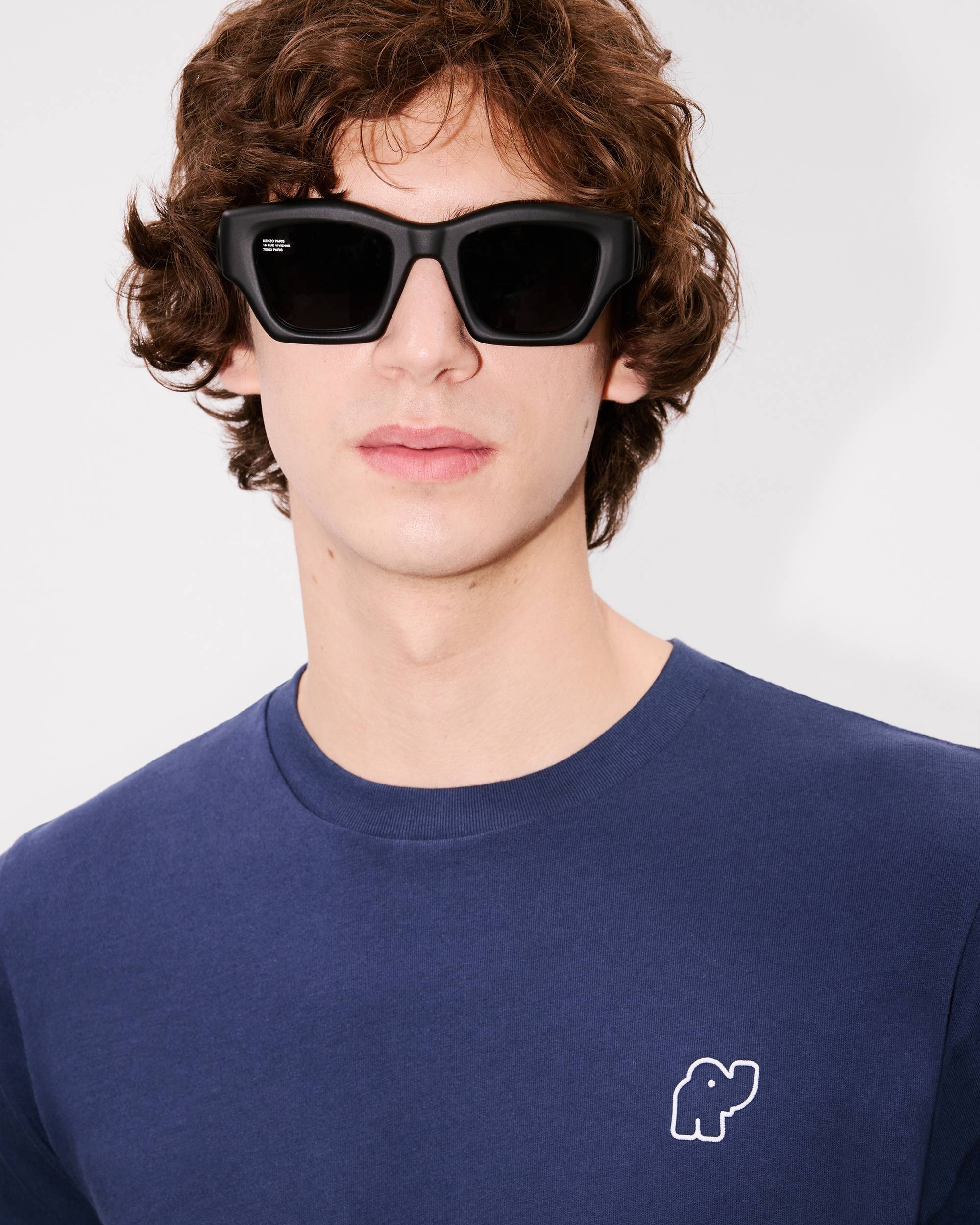 'KENZO Elephant Logo' embroidered slim T-shirt - 6