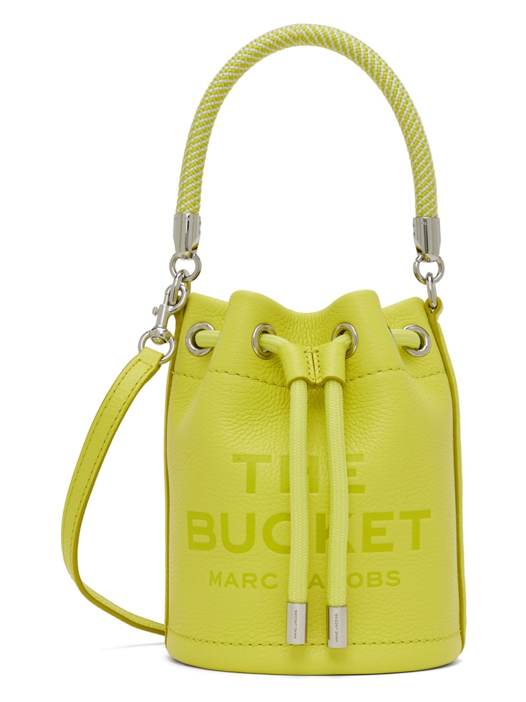 Yellow 'The Leather Mini Bucket' Bag - 1