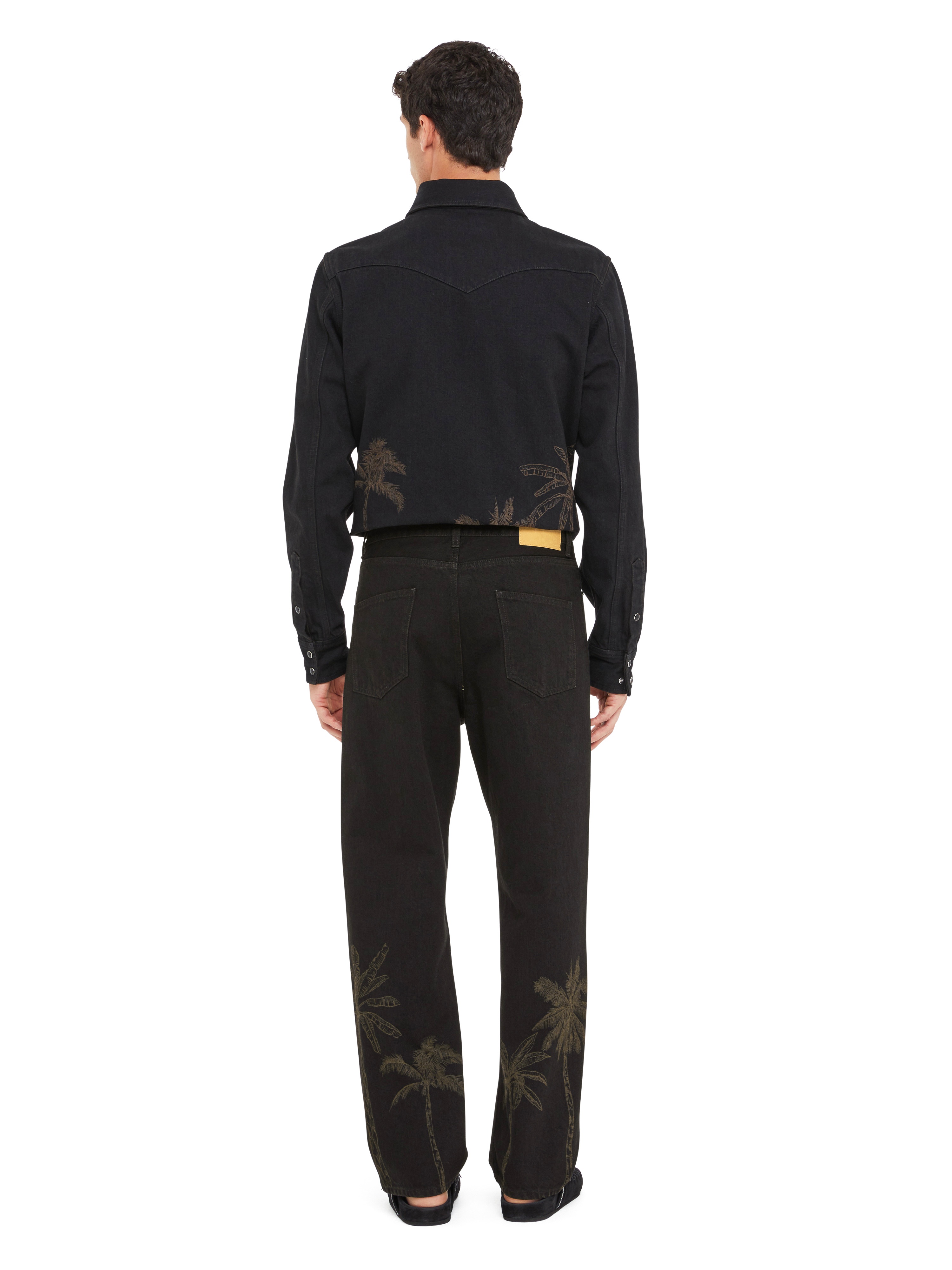 Jungle Toile De Jouy Denim Pants - 6