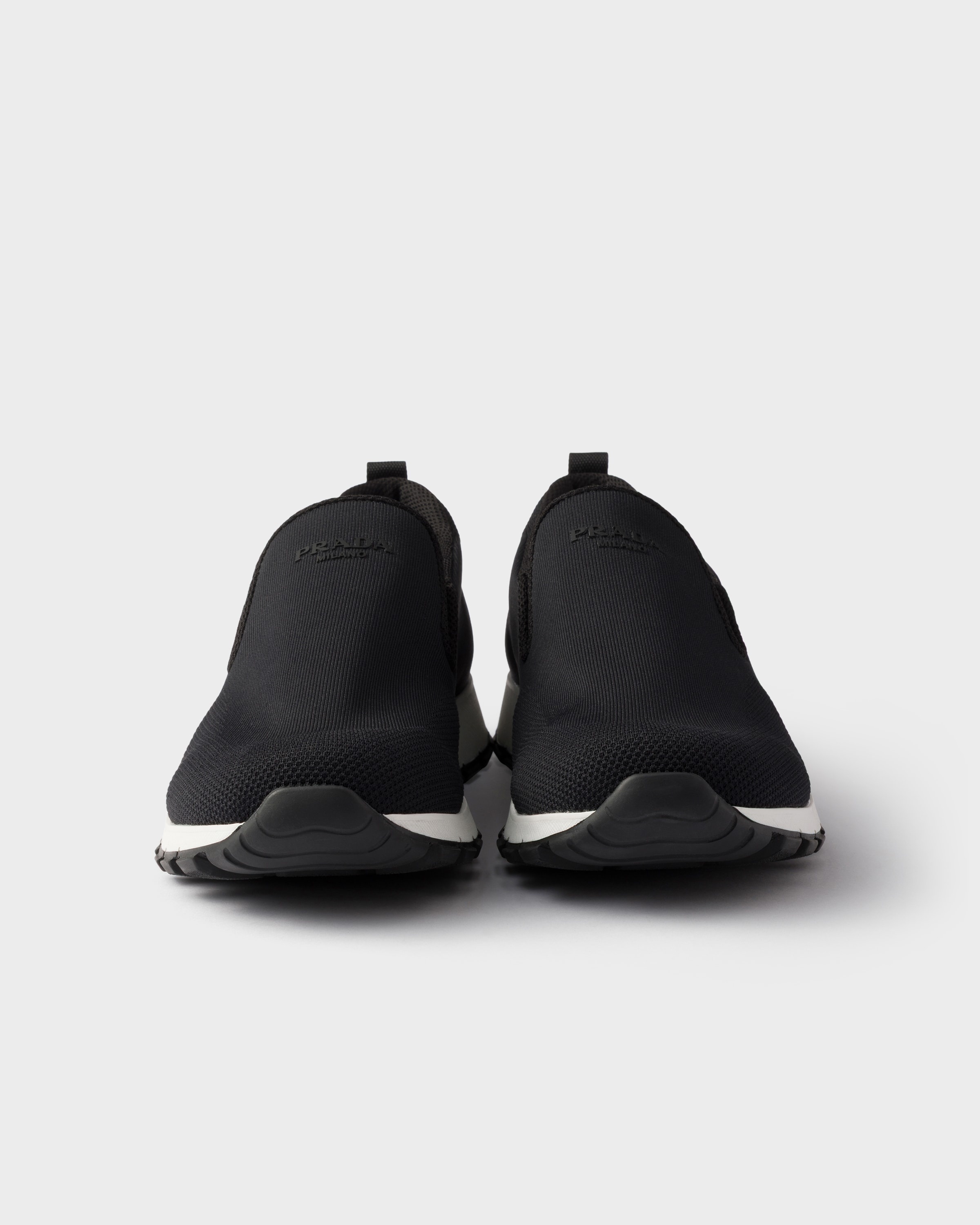 Stretch knit slip-on sneakers - 5