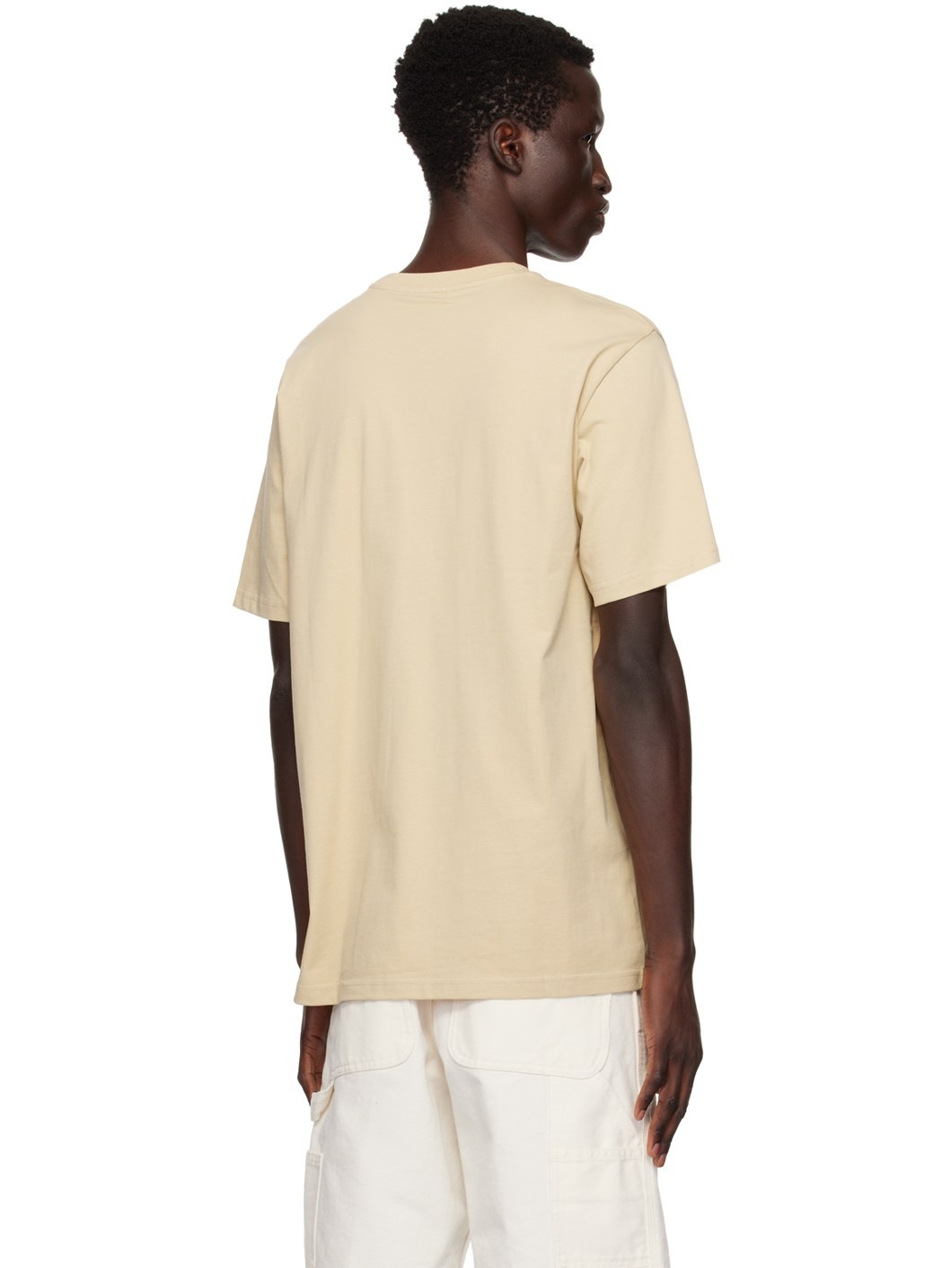 Beige Pocket T-Shirt - 3