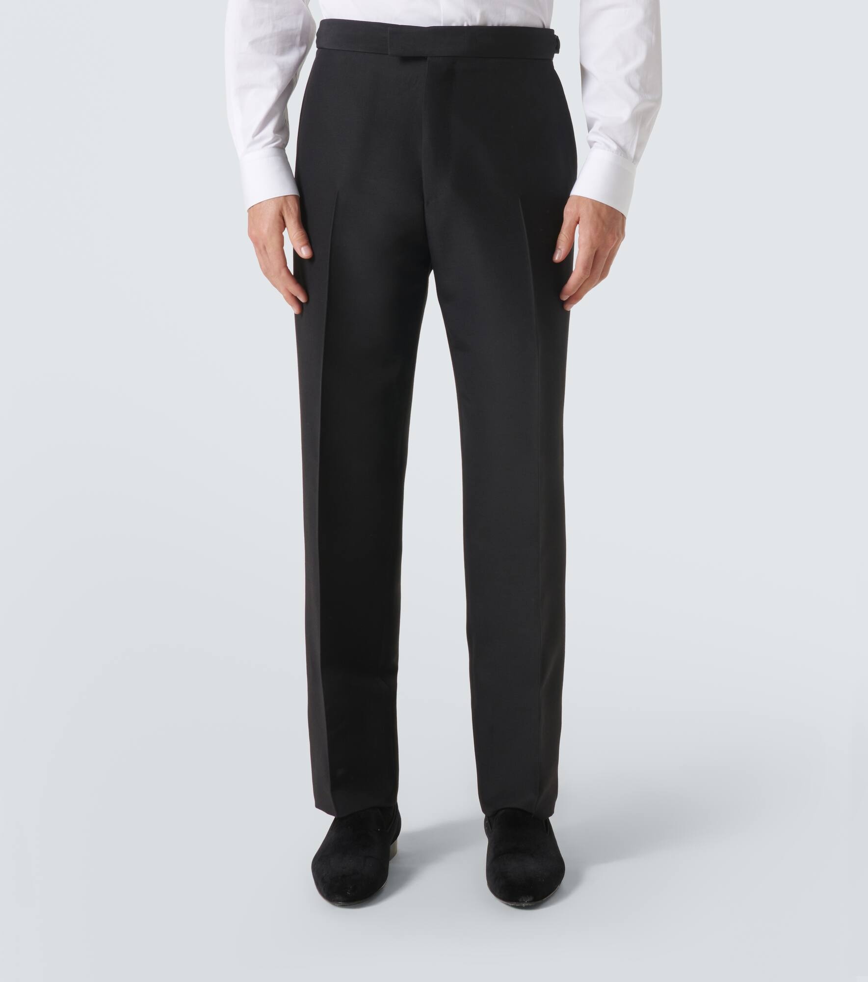 Wool and silk suit pants - 3