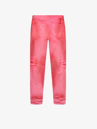 Givenchy SLIM FIT JEANS IN SHINY POLISHED DENIM outlook