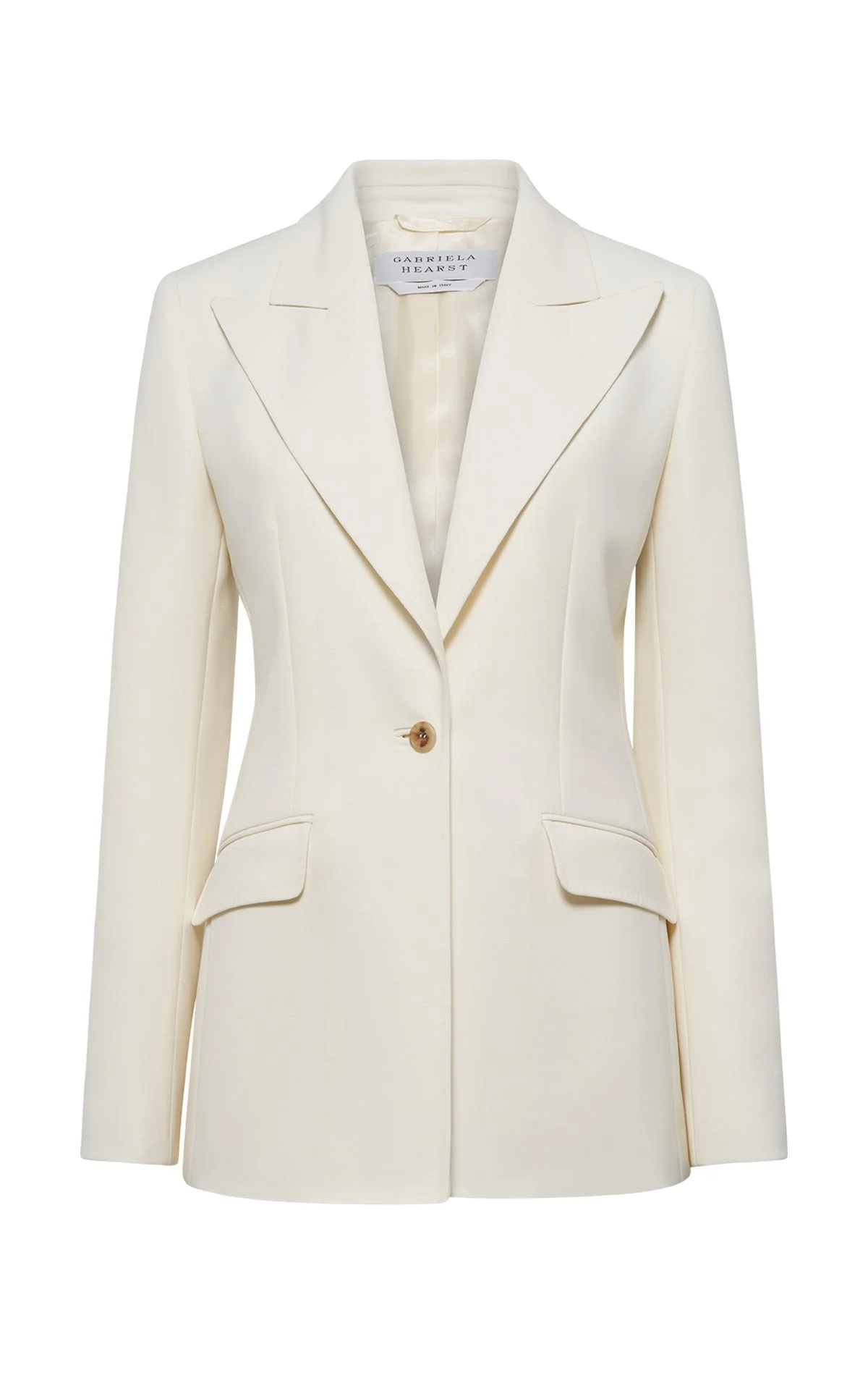 Leiva Blazer in Ivory Sportswear Wool - 1