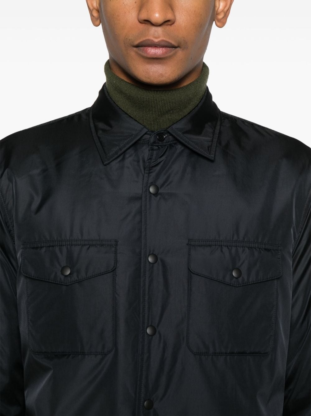 press-stud shirt jacket - 5