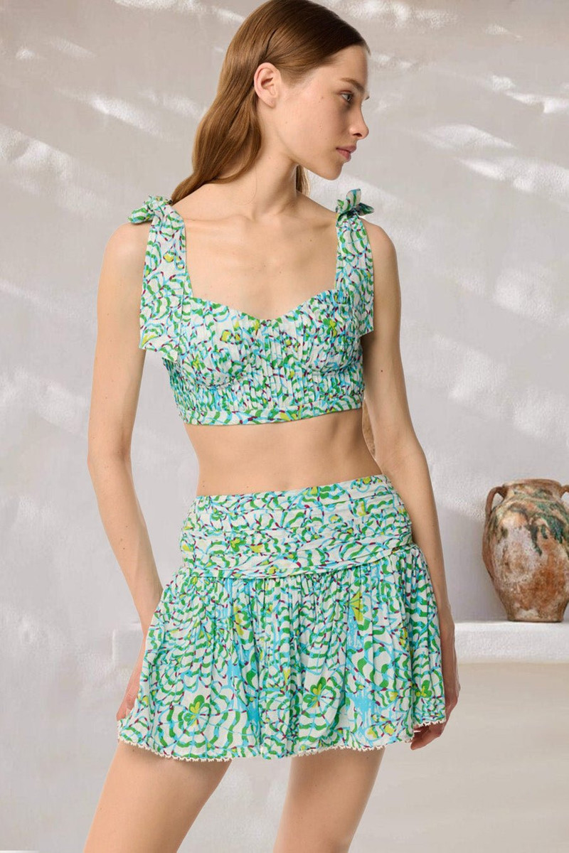 Top Carla - Green Wings Flower - 1