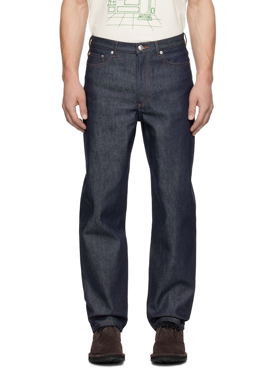 Navy Martin Jeans - 1