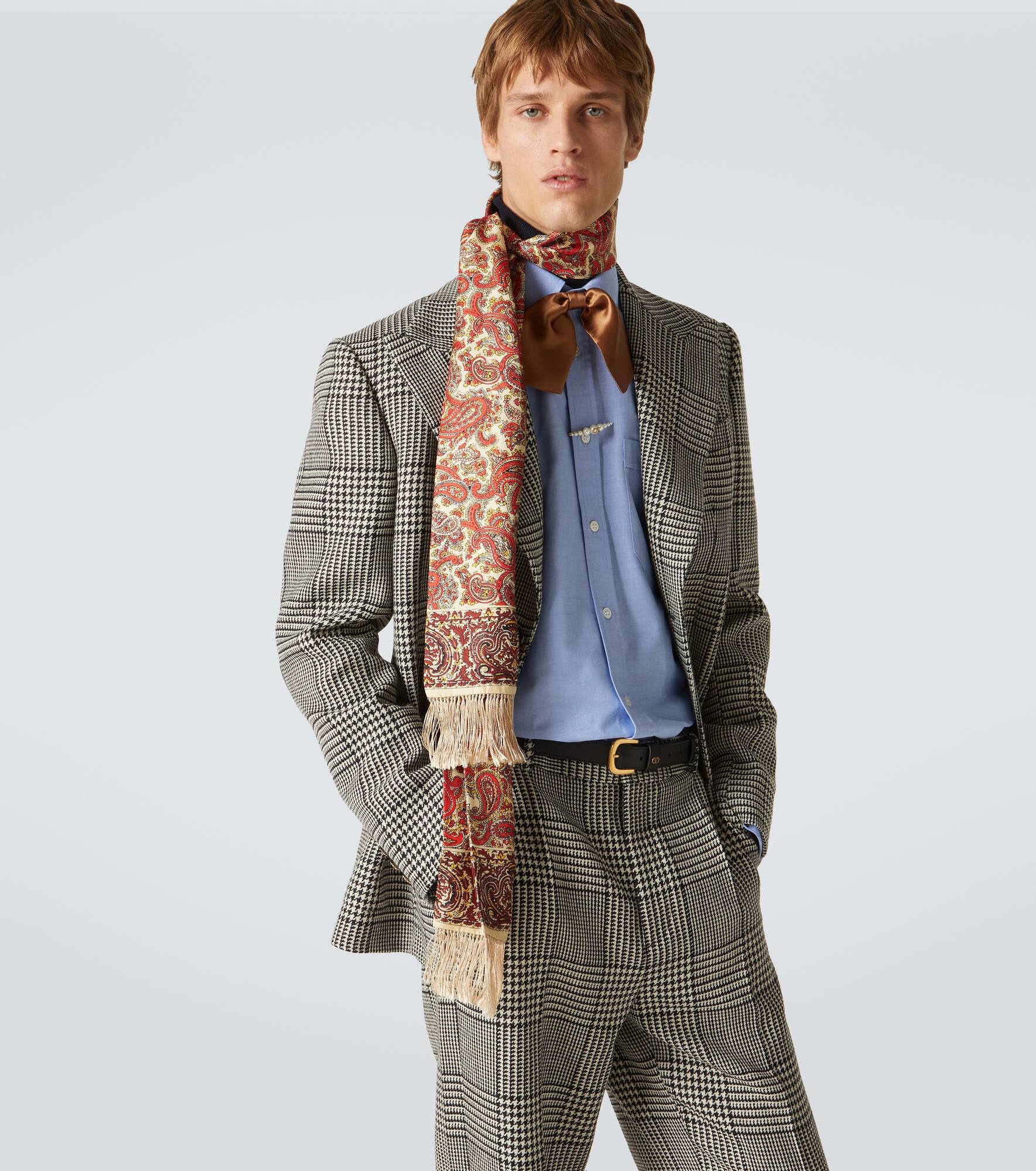 Paisley silk scarf - 2