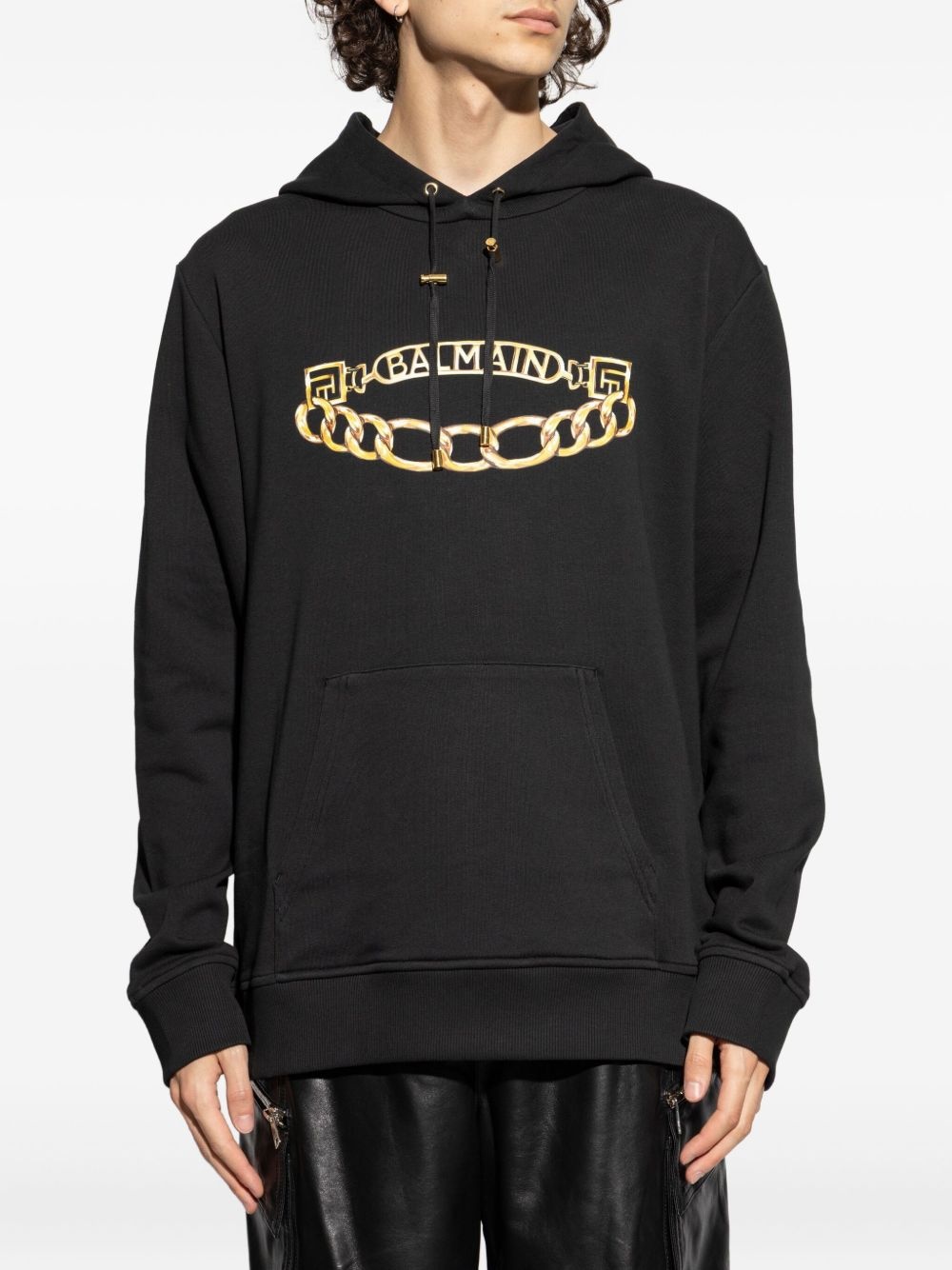 logo-print hoodie - 3