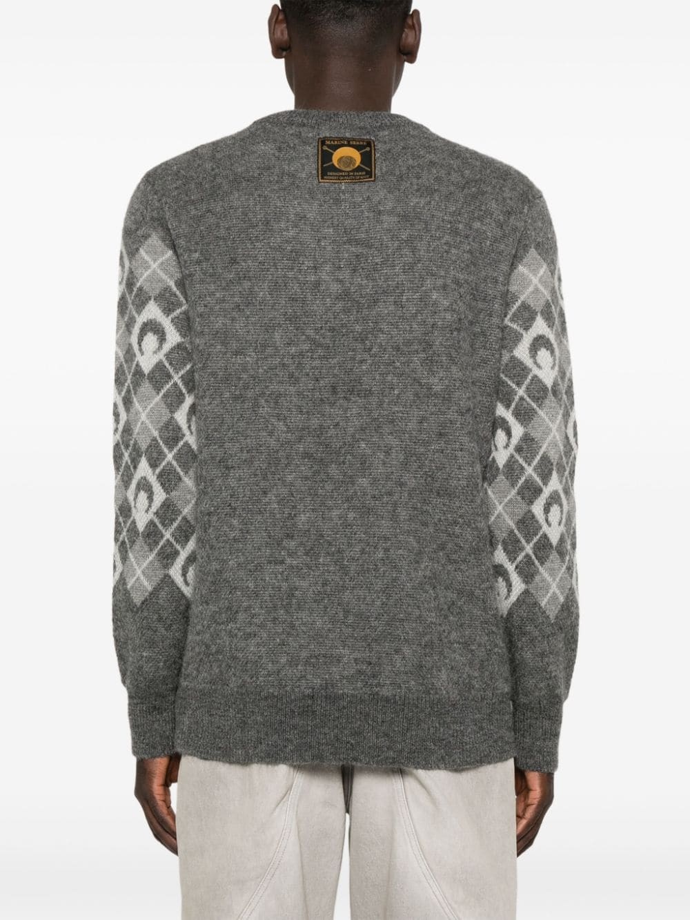 argyle intarsia-knit sweater - 4