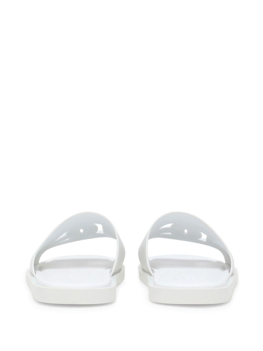 logo-embossed open-toe slides - 3