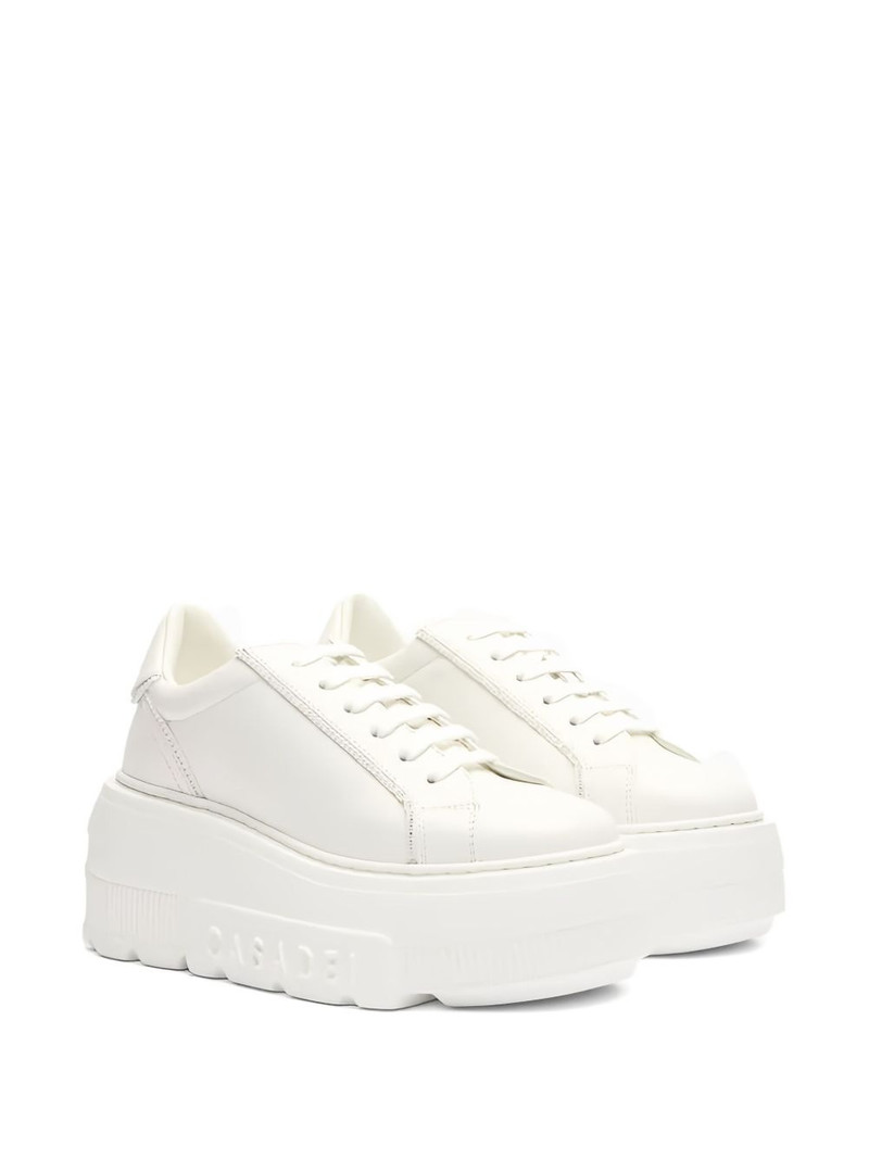 CASADEI Nexus platform leather sneakers outlook