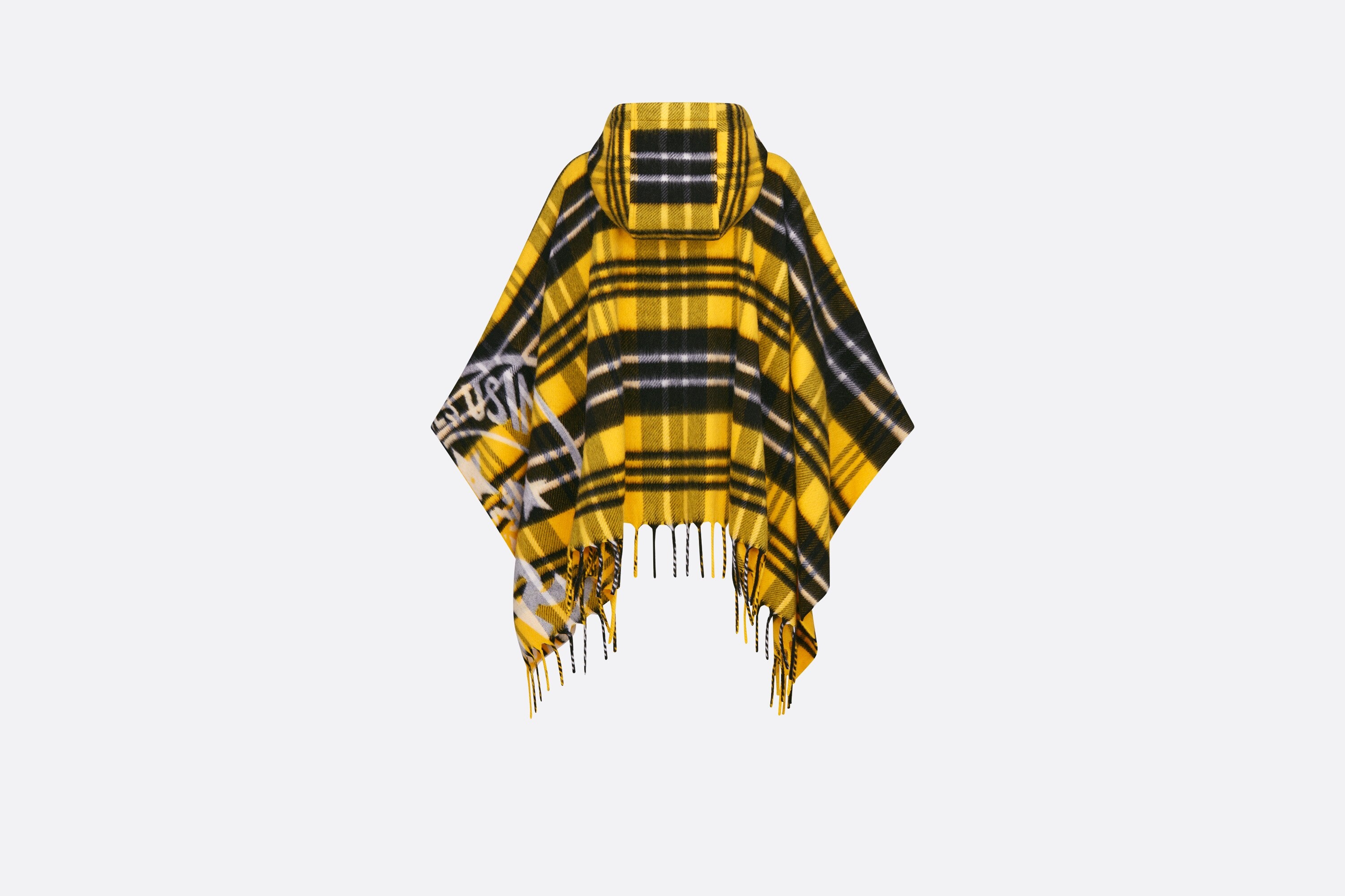 Hooded Fringed Poncho - 2